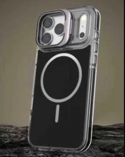 Premium glass finish phone case for Apple iPhone (with phone stand)